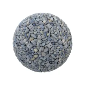 Pebble pavement